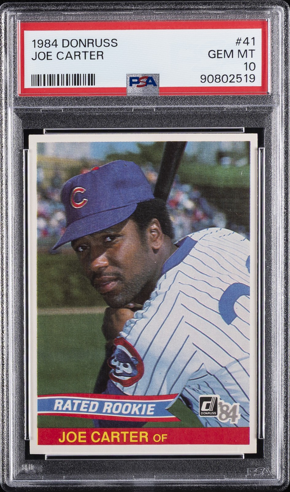 1984 DONRUSS #41 JOE CARTER ROOKIE RC PSA 10