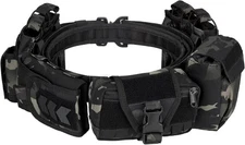 YAKEDA Tactical Battle Belts for Men- Quick Release Trigger Airsoft Belt Heavy D