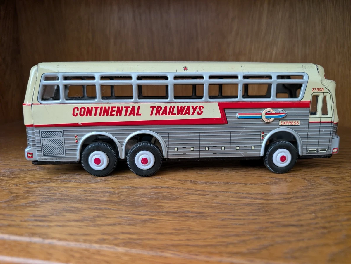 Trailways Toy Bus In Vintage & Antique Tin Toy Vehicles for sale
