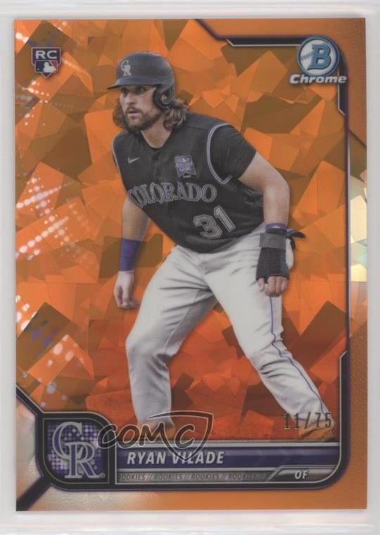 2022 Bowman Chrome Sapphire Edition Orange 11/75 Ryan Vilade #14 Rookie RC 0y0n