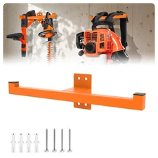 Backpack Blower Wall Mount - 1 Orange Heavy Duty Leaf Hanger Sprayer Chainsaw