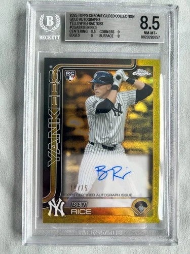 2025 Topps Ben Rice BGS 8.5