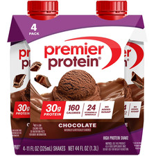 Premier Protein Shake, Chocolate, 30g Protein, 11.5 fl oz, 4 Ct