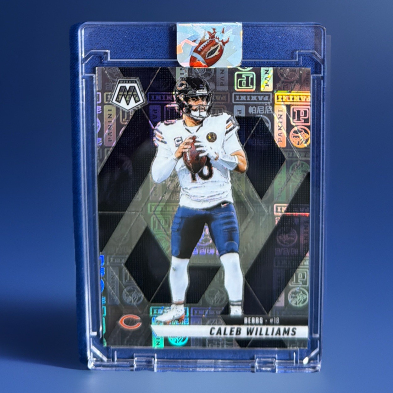 CALEB WILLIAMS - 2025 MOSAIC #22 - SILVER KNIGHT PRIZM - 112/149 - BEARS!