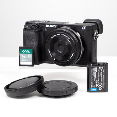 Sony Alpha a6300 Mirrorless Camera w/Viltrox AF 28mm Lens + 64GB SD**VERY CLEAN*