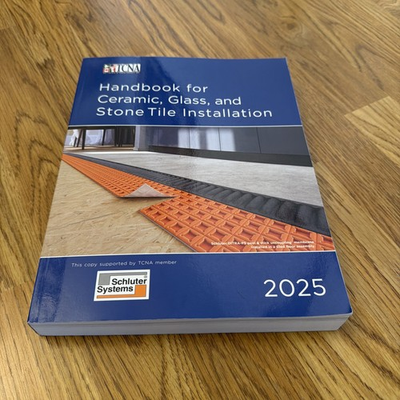 #ad #ad TCNA HANDBOOK 2025 FOR CERAMIC GLASS AND STONE TILE INSTALLATION NEW SCHLUTTER $60.00