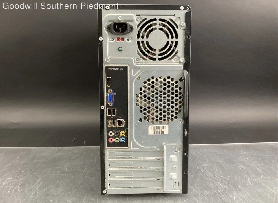 Computadora de escritorio Dell Inspiron 570 AMD Athlon II X3 435 2,9 GHz 4 GB de RAM sin disco duro - probada Foto 3 de 4