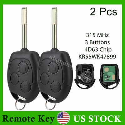 2 FOR 2010 - 2013 FORD TRANSIT CONNECT REMOTE KEY FOB KEYLESS ENTRY 3 BUTTONS