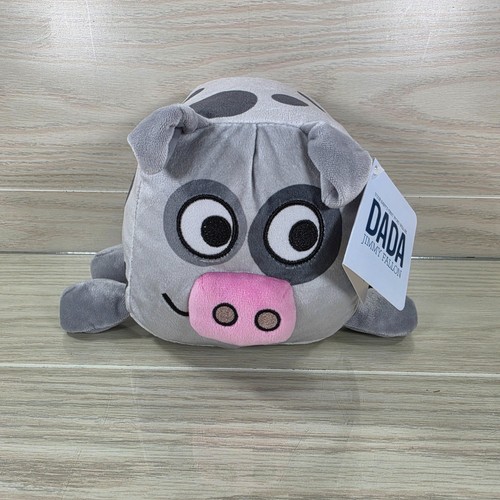 Dada Plush Stuffed Animal Toy Gray Cow Black Dots Jimmy Fallon Kohls Cares NWT