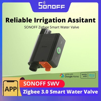 SONOFF SWV Zigbee Smart Water Valve IP55 Automatic Irrigation Easy Install Remot