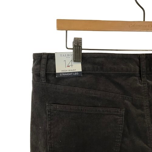 Pantalon velours côtelé gris taille haute jambes droites Talbots femme taille 14 14x31 neuf avec étiquette NEUF - Photo 8/8