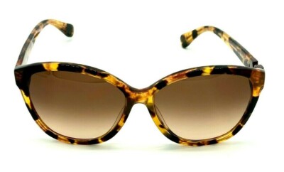 Diane von Furstenberg Ladies Designer Brown & Orange / Brown Gradient Sunglasses