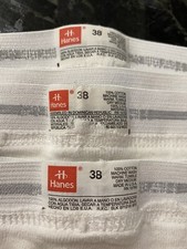 BRIEFS Underwear Size 38 Lot of 3 NOS USA Made 100 Cotton Full Cut