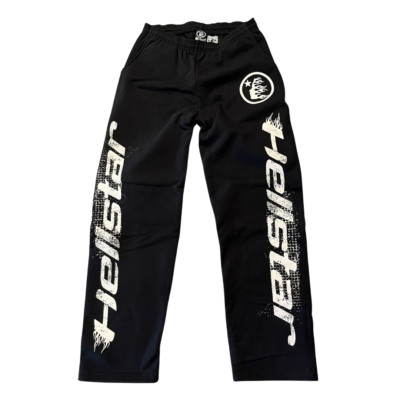 Hellstar Studios Racer Flare Black Sweats Pants Sz Large