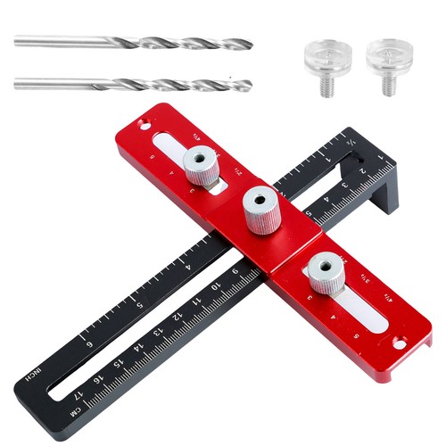 Hardware Jig Handle Drill Guide Precise Drawer Pull Punch