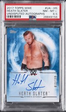 2017 TOPPS WWE UNDISPUTED AUTO #UA-HS HEATH SLATER PSA 8.5 AUTO