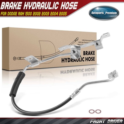 Front Left Brake Hydraulic Hose w/Bracket for Dodge Ram 1500 2002 2003