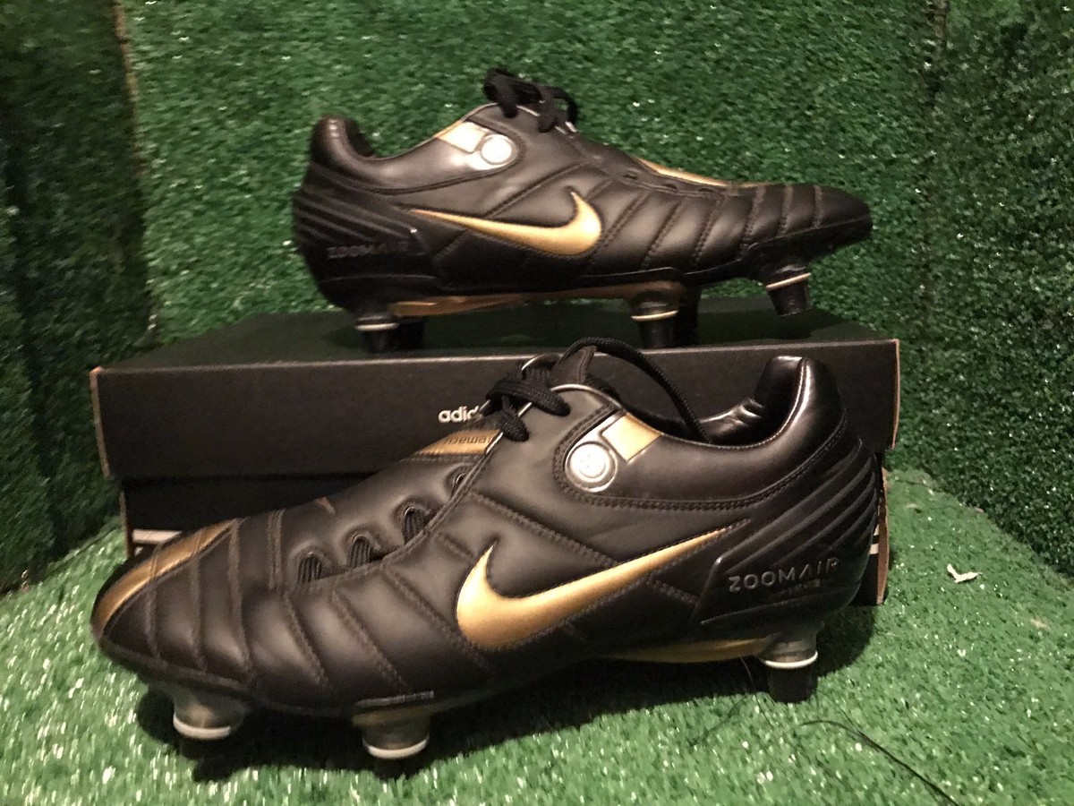 NIKE TIEMPO R10 RONALDINHO GOLD TOTAL 90 T90 CTR360 SOCCER SHOES