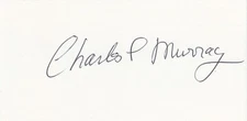 Charles Murray WWII Medal of Honor signed 3x5 CARD AUTOGRAPHED MOH