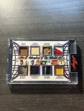 2022 Leaf Hockey 8 Wonders of the World Goalie Relic /5 #8WW-07 B1