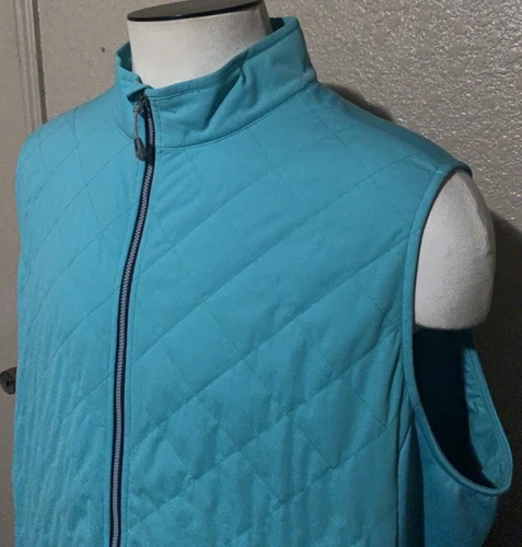 NEW Peter Millar Crown Sport Men's 2XL Lily Pad Fuse Elite Hybrid Golf Vest XXL image 2