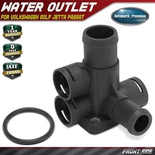 Front Engine Coolant Thermostat Housing Water Outlet for VW Golf 1989-1992 Jetta