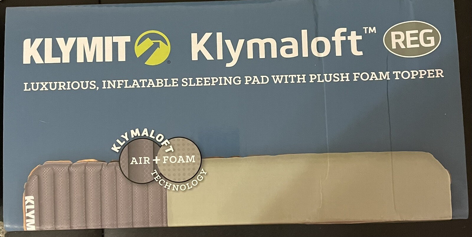 Klymit Klymaloft Reg Luxurious, Inflatable Sleeping Pad W/ Plush Foam