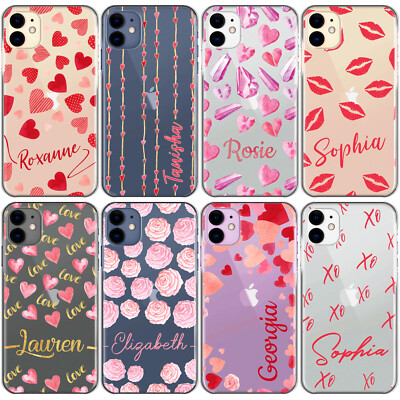 Personalised Phone Case For Samsung S22/S21/S20 Initial Flower