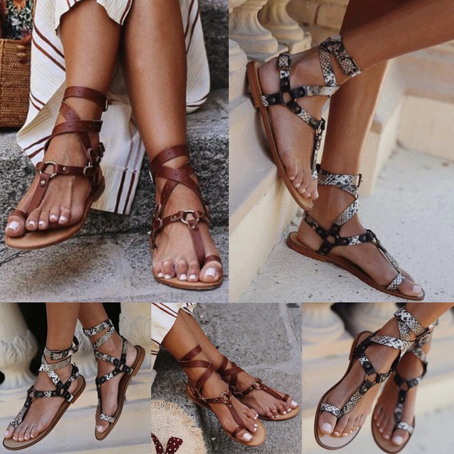 ladies strappy sandals