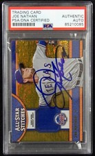Joe Nathan Signed 2013 Topps All-Star Stitches Relic Gold Card #ASR-JN PSA Auth