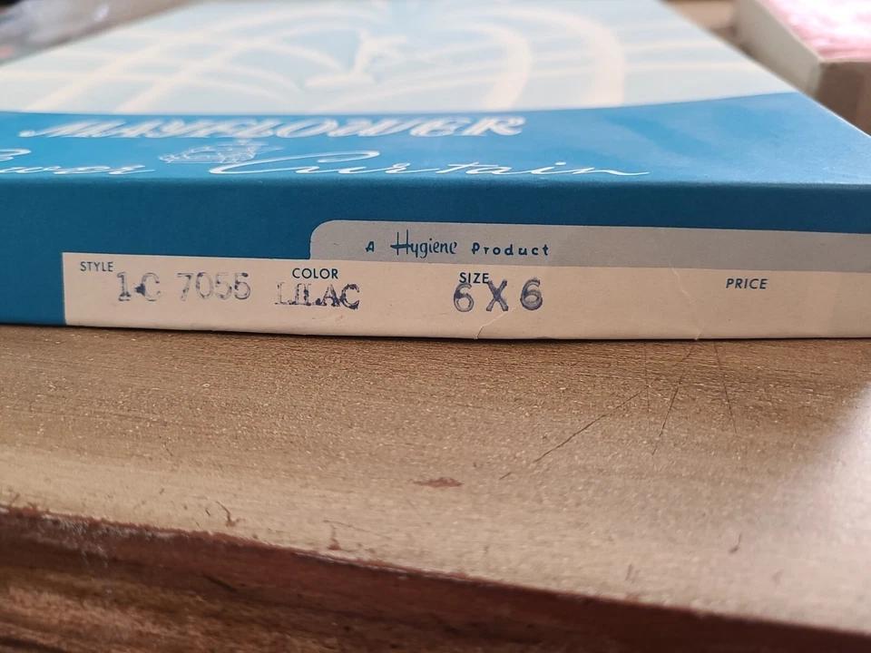 Vintage-Lilac- HTF-MCM- MAYFLOWER SHOWER CURTAIN- - Image 3 of 3