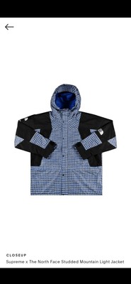 Ss21 Supreme X The North Face Studded Mountain Light Jacket Royal Sz Medium M Ebay