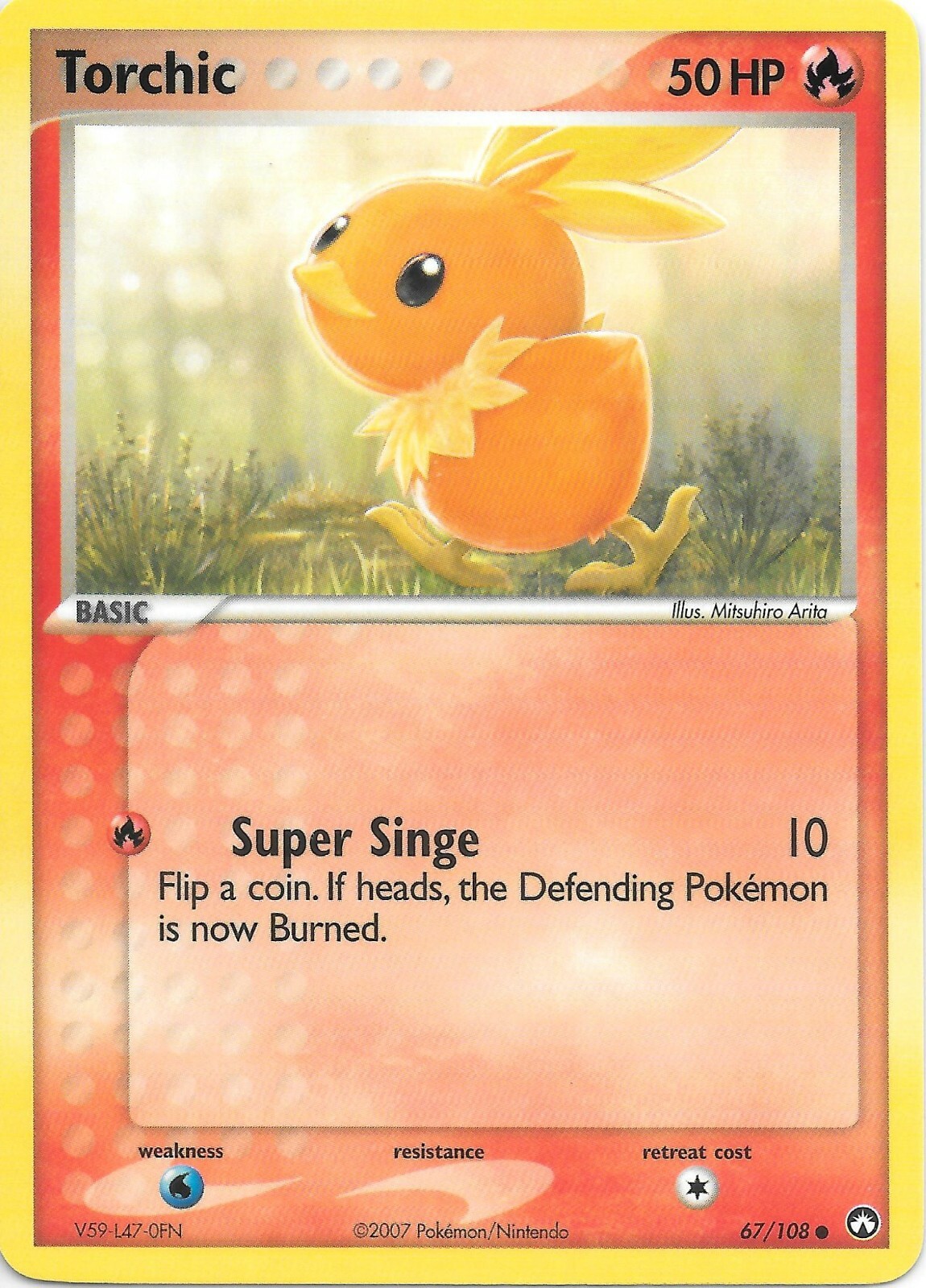 TORCHIC  67/108  EX POWER KEEPERS Pokemon Card  NM