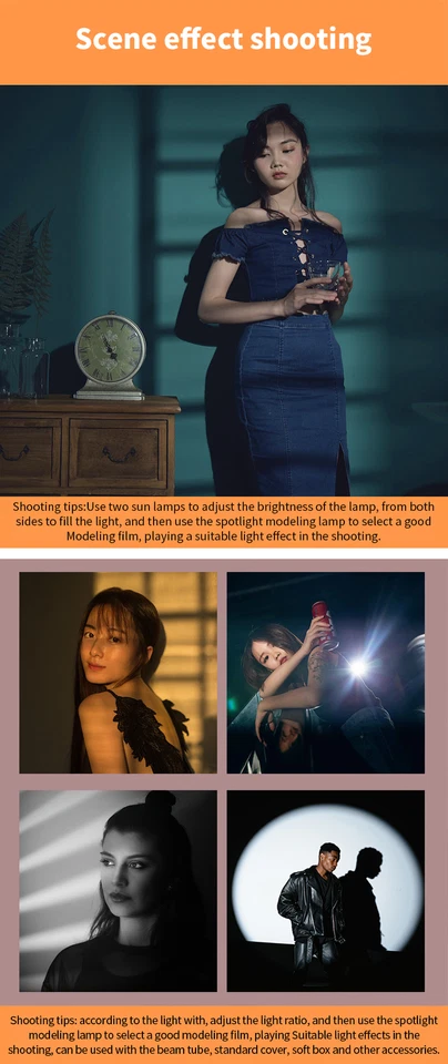 FS-100S 100W 2800K-6500K Led Video COB Light LG-80PRO Spotlight Remote Control  - Image 2 of 4