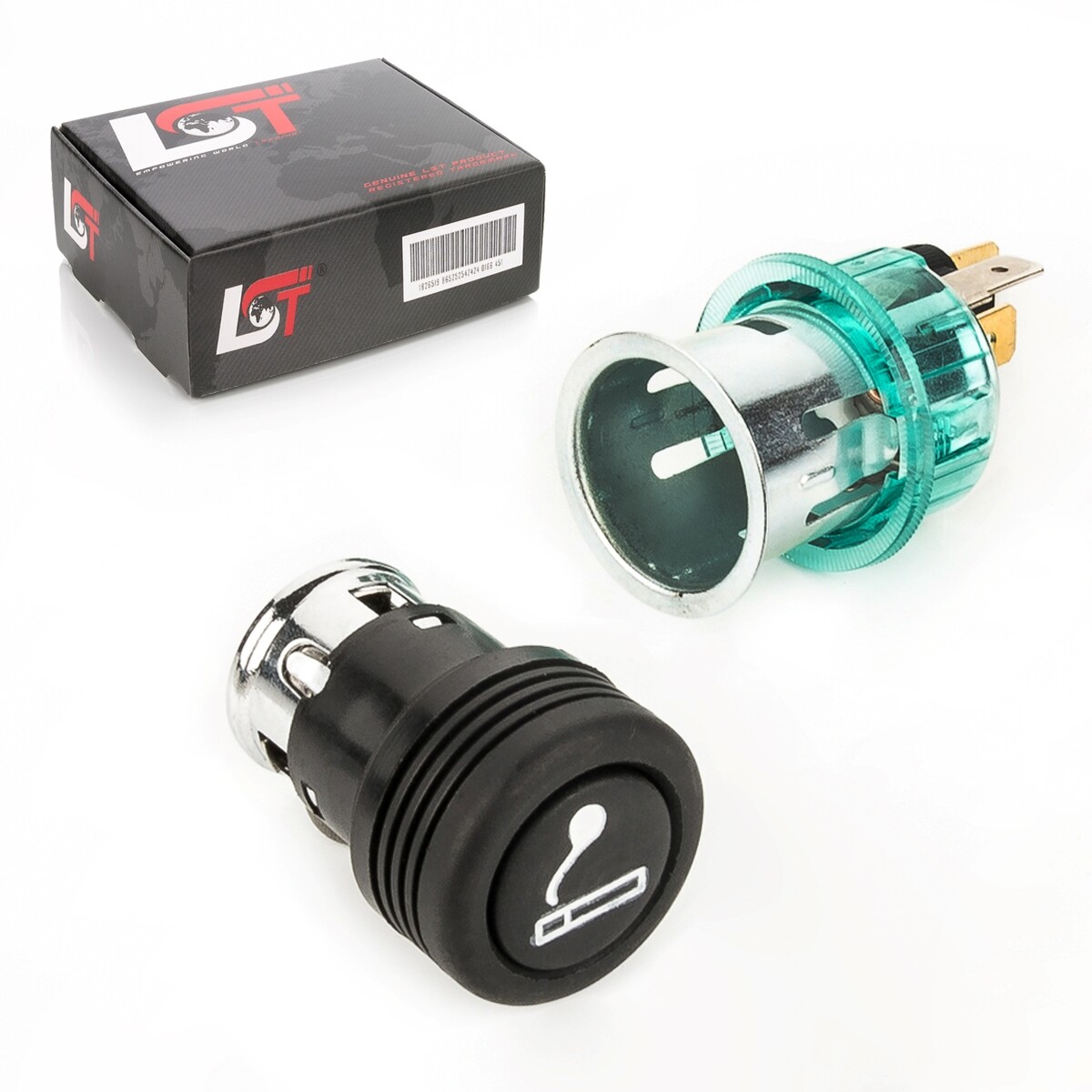 Car Cigarette Lighter Socket 12V Plug Heating Coil Turquoise Green for Car Truck