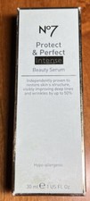 NEW Boots No7 Protect Perfect Intense Beauty Serum 1 Fl Oz 30 Ml