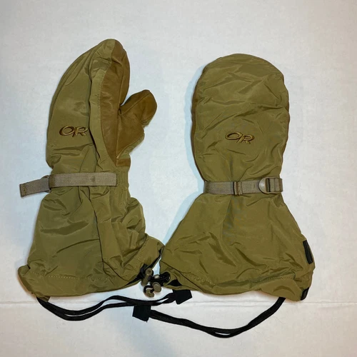 Outdoor Research Firebrand Mitts Coyote, CWGS Mittens Without Liners, Large