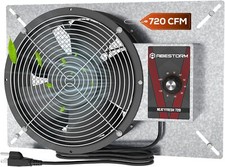 Abestorm 10" Basements Vent Fan 720 CFM High Flow Powered Ventilation Fan, IP55