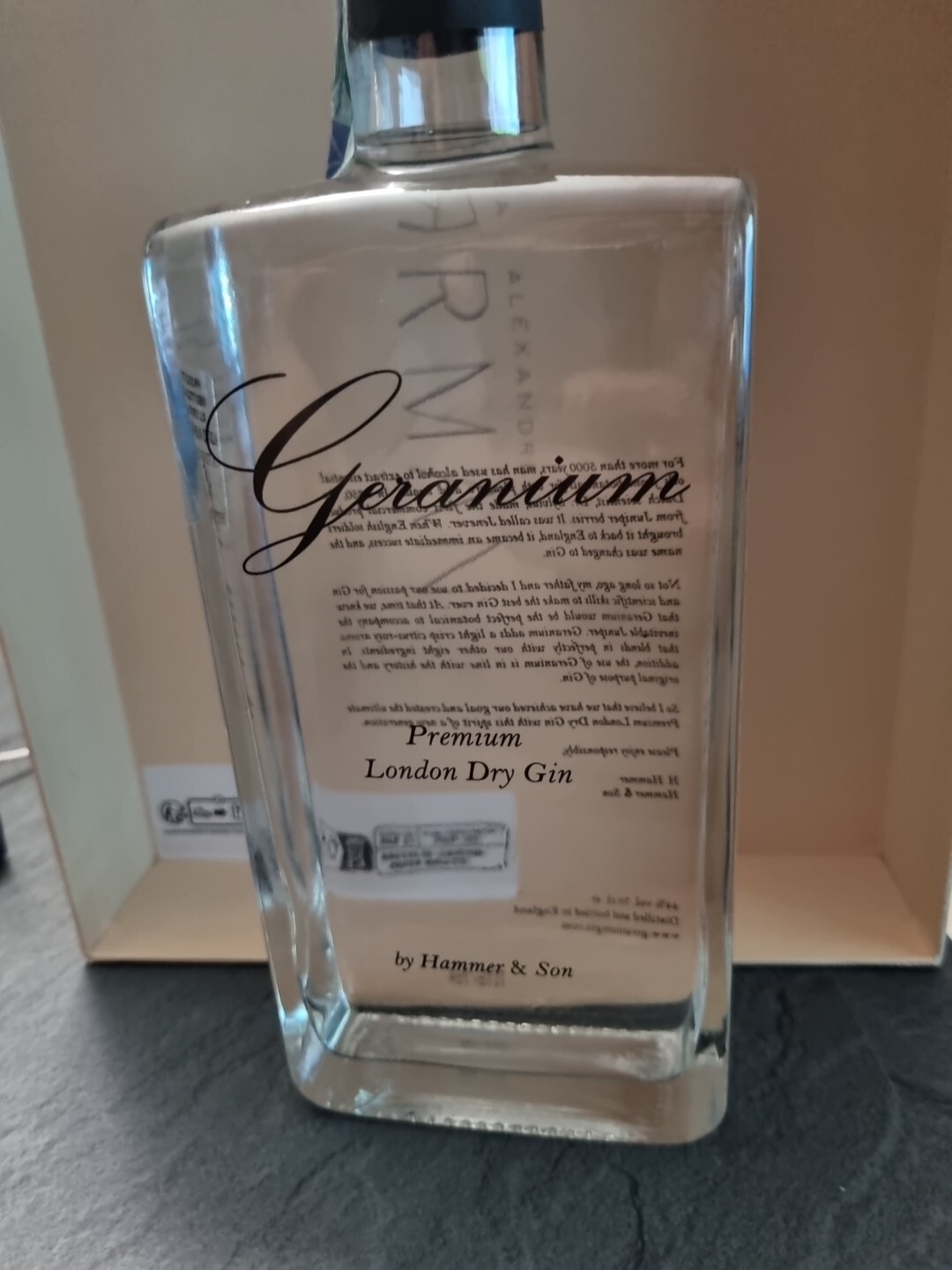 GIN GERANIUM - 70CL (1 pz) PREMIUM LONDON DRY GIN