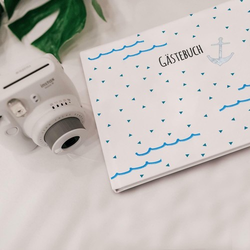 Gästebuch Hochzeit mit Namen und Datum Geburtstag personalisiert Hochzeitsbuch - Bild 8 von 8