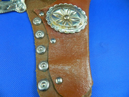 fancy leather toy gun double holsters - no guns