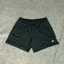 Athletic Womens Shorts Extra Large Black White Elastic Waist Casual Gym Sports C