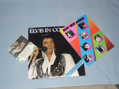 1977 "Elvis In Concert" Double LP W/4Pg Insert & RCA Reservation Certificate