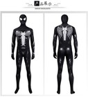 Black Spiderman 2 Venom Jumpsuit Cosplay Suit Costume Spandex Bodysuit Halloween