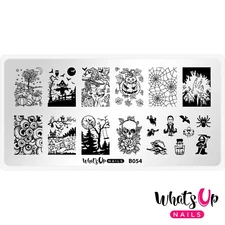Whats Up Nails - B054 Haul 'r Win Stamping Plate For Stamped Nail Art Design