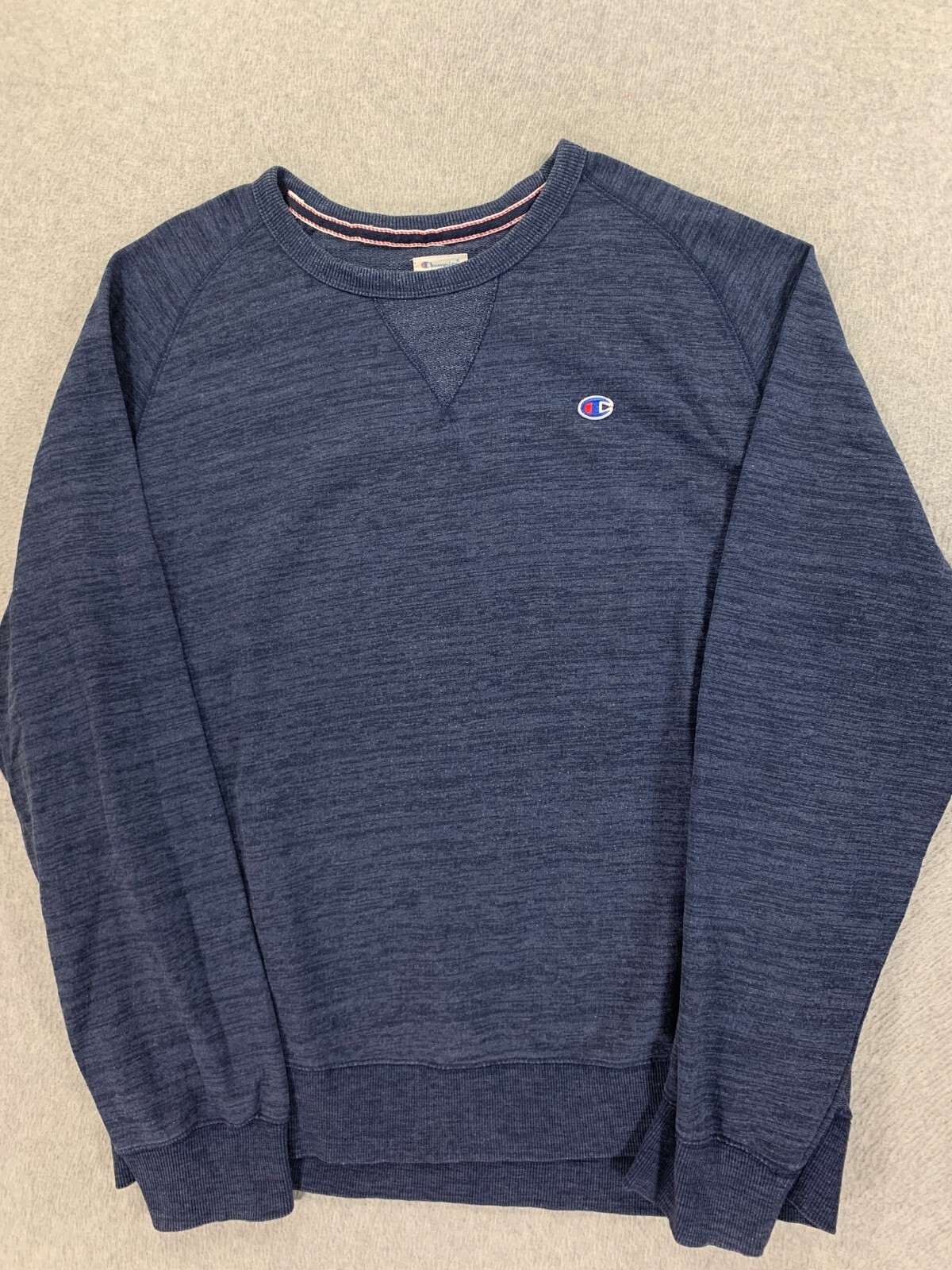 Champion Men's XXL Blue Cotton Blend Classic Crew Sweatshirt