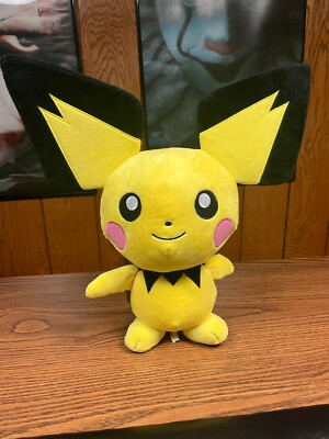 #ad Pokemon Pichu Build A Bear Baby Pikachu Evolution Electric Type 18” Plush Toy $30.00