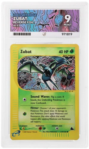 Ace 9 Reverse Foil Zubat 117/144 Skyridge Mint Pokemon