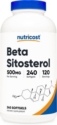 Nutricost Beta Sitosterol 240 Softgels, 500mg - GMO Free, Gluten Free... 