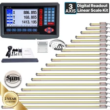 3Axis LCD Digital Readout Linear Scale DRO Display 5um for Bridgeport Mill Lathe